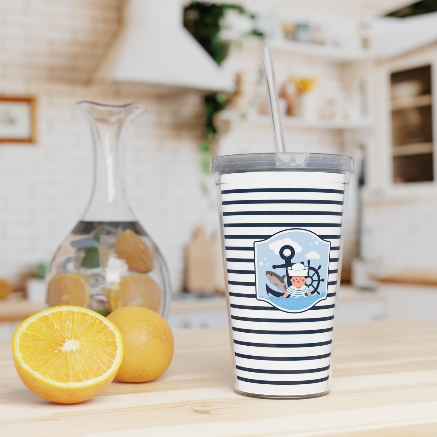 Sailor Collection Tumbler with Straw